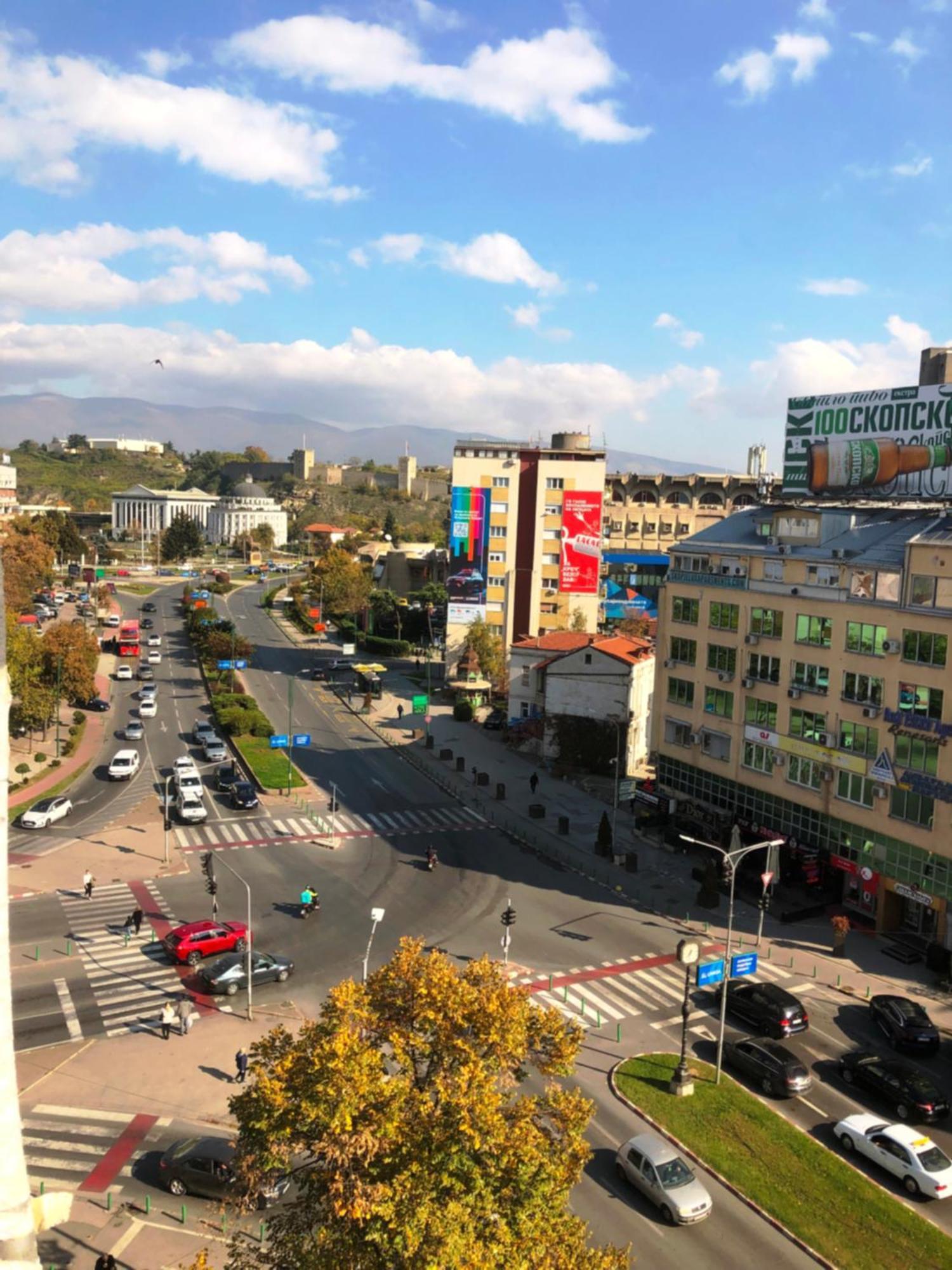 Hotel Room City Square With Great View No Parking Skopie Exterior foto