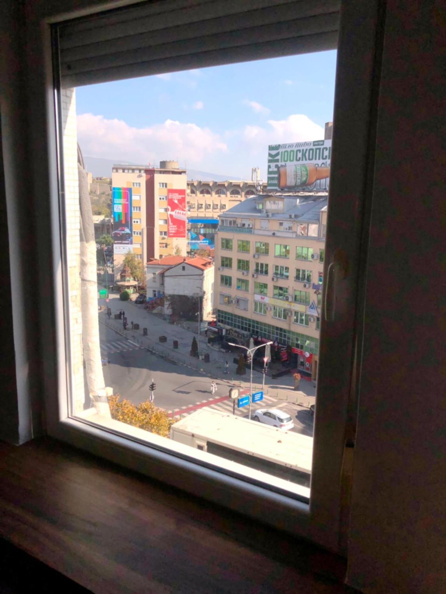 Hotel Room City Square With Great View No Parking Skopie Exterior foto